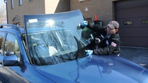 Auto Glass Fitters in Action
